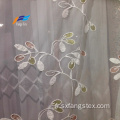 Tissu de rideau en voile large 100% polyester brodé